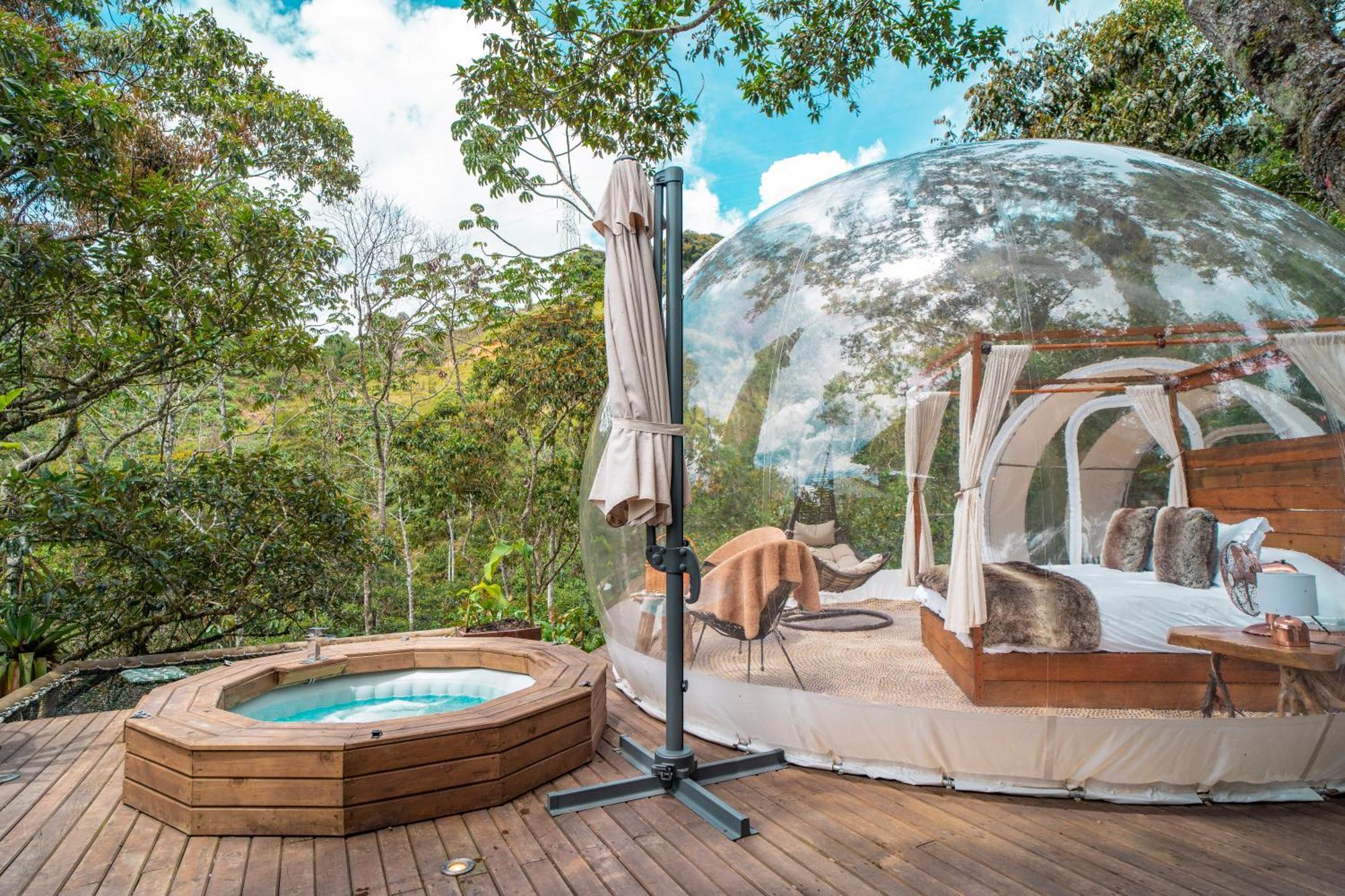 Bubblesky Glamping 15 Min From Medellin Hotell Rionegro Exteriör bild